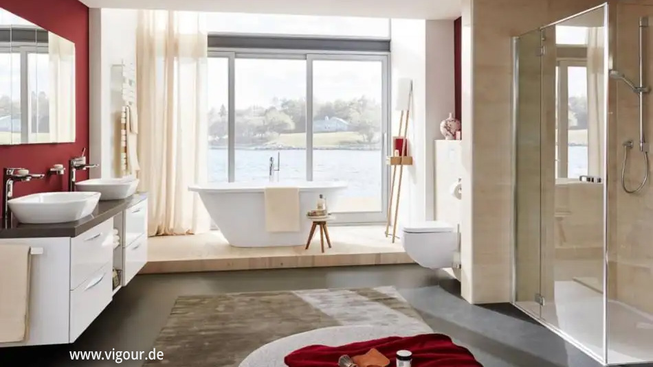 Innenansicht eines modernen Bades