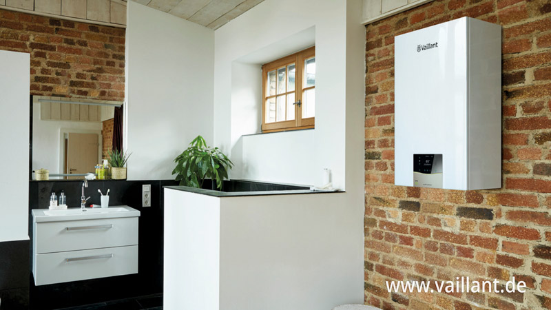 Gehängte Gasheizung ecoTEC-exclusive in einer Küche